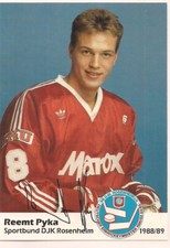 Autogramm Pyka Reemt Eishockeyspieler DJK Rosenheim Originalunterschrift