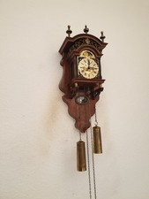 SAANLANDER-Friesland-Skype  Pendeluhr, Alte Uhr mit MONDPHASE  Pendel ist innen