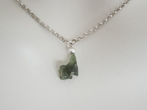 925 silber kette moldavit - 925,