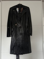Vintage Ledermantel Trenchcoat Mantel Gr. 38