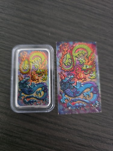 Colorized dragon silver - oz,