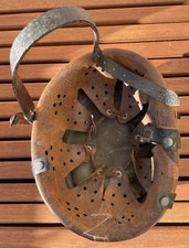 Unbekanter Leder Innenhelm Innenfutter Stahlhelm Wehrmacht Fallschirmjäger WK 2