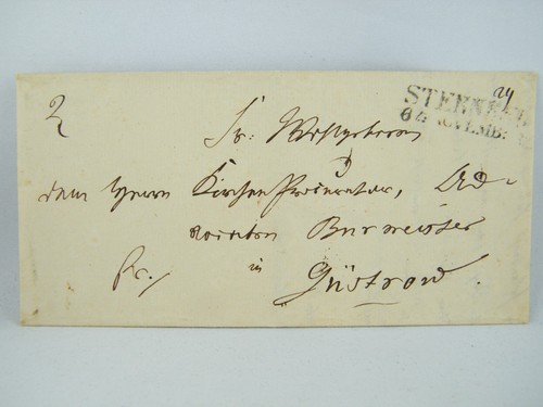 Vorphilatelie brief 1833 - vorphilatelie,