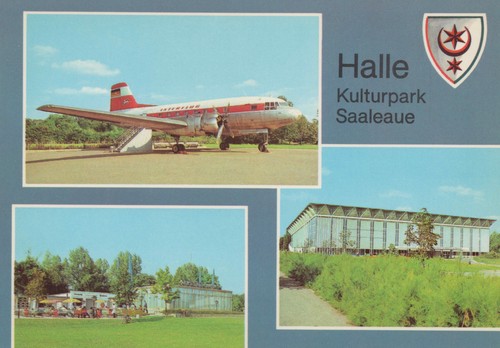 Ddr halle saale kulturpark - ak,