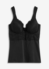 Schalen BH-Hemd Gr. 95 Cup C Schwarz Damen BH-Top Unterwäsche Neu