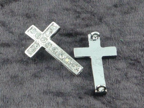 Strass kreuz charm - 1,