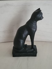  Dekoration  Figuren  Schwarz Ägyptische Katzen  EGYPT 15,5cm Gewicht 430 Gr 