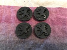4x Alufelgendeckel Nabendeckel Felgendeckel Peugeot 9629693177 50mm schwarz
