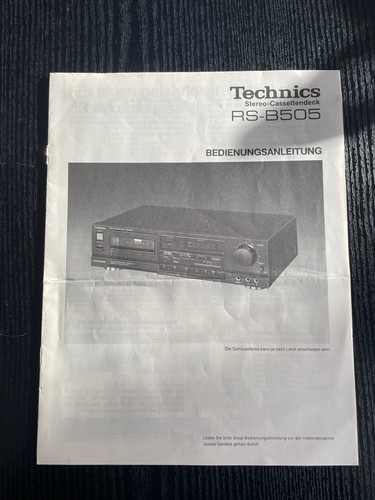 Technics 505 - technics, rs-b