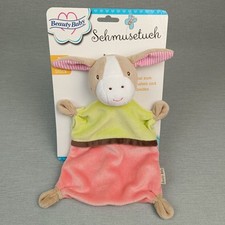 Beauty Baby Kuh Esel ❤️ Schmusetuch  Kuscheltuch Schnuffeltuch Rosa Grün