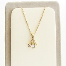 Halskette collier gelbgold - halskette,