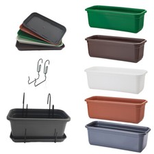 Blumenkasten Balkonkasten Pflanzkasten Untersetzer Halterung 5 Größen / 5 Farben