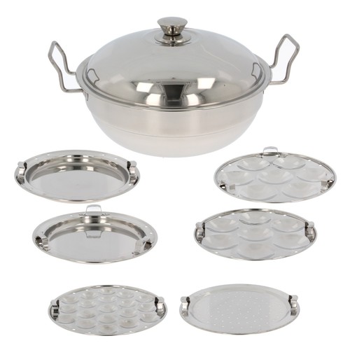 Edelstahl idli herd dampfgarer - edelstahl,