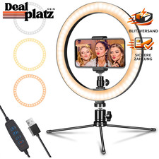 LED-Ringlicht 10" mit Stativ