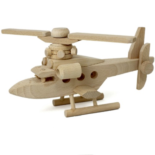 Hubschrauber aus holz - hubschrauber,