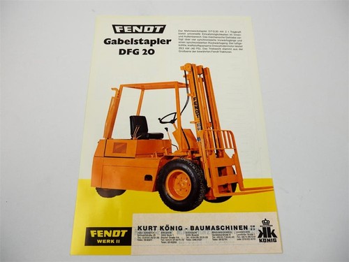 Original prospekt fendt dfg - dfg, 20