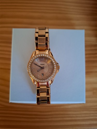 Fossil damenuhr gold - gold, mit