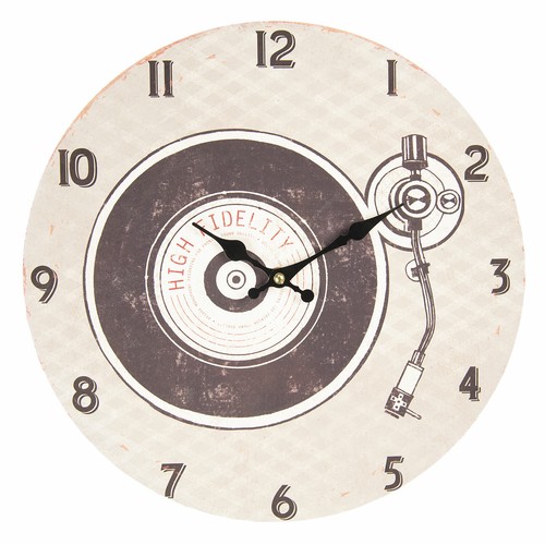 Wanduhr plattenspieler vinyl - wanduhr,