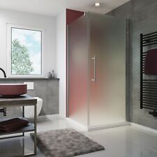Duschkabine Eckeinstieg Duschabtrennung Dusche Glas Komplett satiniert 90x90