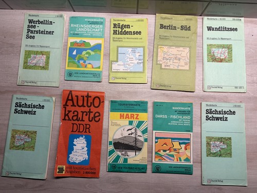 Ddr konvolut wanderkarte - ddr,