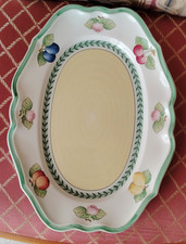 37 cm Servierplatte Villeroy und Boch Fleurence French Garden Country Collection