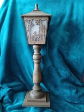 LED-Laterne "Waldszene" Holz 60 cm hoch