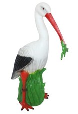 Gartenfigur Storch Deko