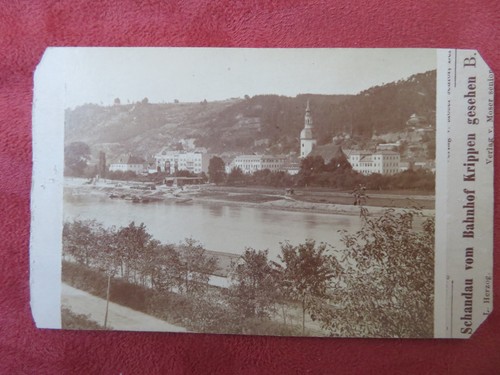 Kabinettkarte bad schandau - bad, vom
