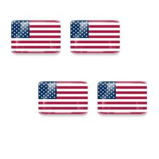 4x 3D gel sticker America flag