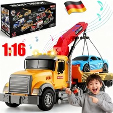 Abschleppwagen Spielzeug Großer Transporter LKW Lastwagen mit Licht Sound Kinder