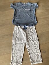 Louis & Louisa ❤️ 152 158 Sommer Schlafanzug Shorty blau weiß neuwertig