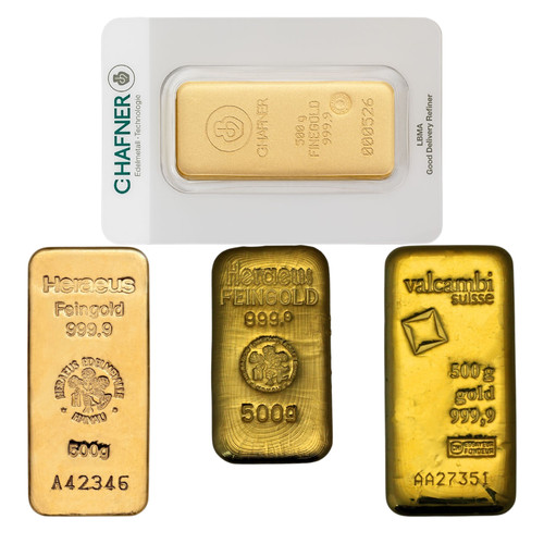 500 goldbarren guss - g,