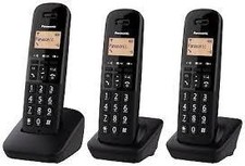 PANASONIC SCHNURLOSES TELEFON TGB613 TRIO SCHWARZ