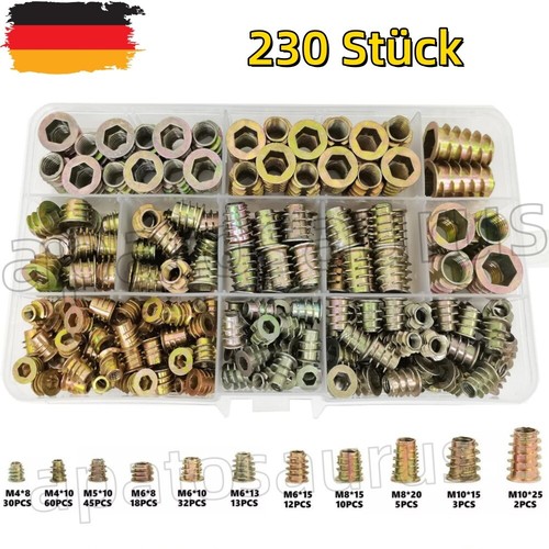 230 stück einschraubmutter - stück,