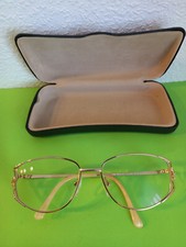 Flair Damenbrille  Gold  oval  Vollrand Titan Mod. 307 + Brillenetui schwarz