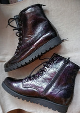 Damen Stiefelette Waldläufer Gr. 40 / 7 Weite H Luftpolster Kupfermetallic NEU