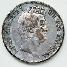 Münze 5 Francs 1831 W Frankreich France Louis Philippe I . Silber