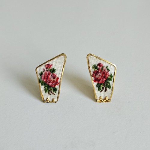 Vintage petit point - point, rosen