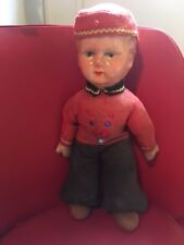 Rarität Antiker Kofferboy Masse Pappmaché Hotelpage Original Zustand