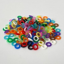 Vogelringe Elastische Ringe Ø 3,0mm - 10 Stück - Farbmix, einzelne Farben