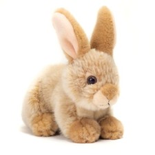Teddy Hermann Hase sitzend beige 18 cm 93702 Kuscheltier Plüschtier Stofftier