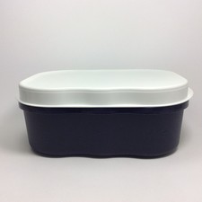 TUPPERWARE Grosser Laibwächter Bäckermeister Brotmax Brotbehälter Blau Weiß ***