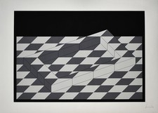 Heerich, Erwin: Motiv I. [1973]. Signierte Original-Serigrafie.