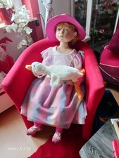 Christine Orange Künstlerpuppe Groß  Puppe Porzellanpuppe