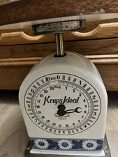 Krups Waage Vintage Antik Keramik Mit Stahl Schwer Deko Küche