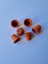 6x Tontopf Blumentopf 2.5cm