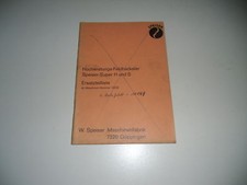 Ersatzteilliste Feldhäcksler