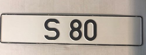 Werbenummernschild volvo s80 - s80, s