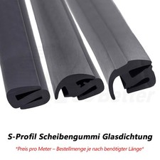 Scheibengummi Fensterdichtung Glasdichtung S Profil Gummidichtung Ersatzdichtung