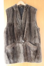 Pelzweste, Fell, Damen, Gr. 48, braun, gebraucht